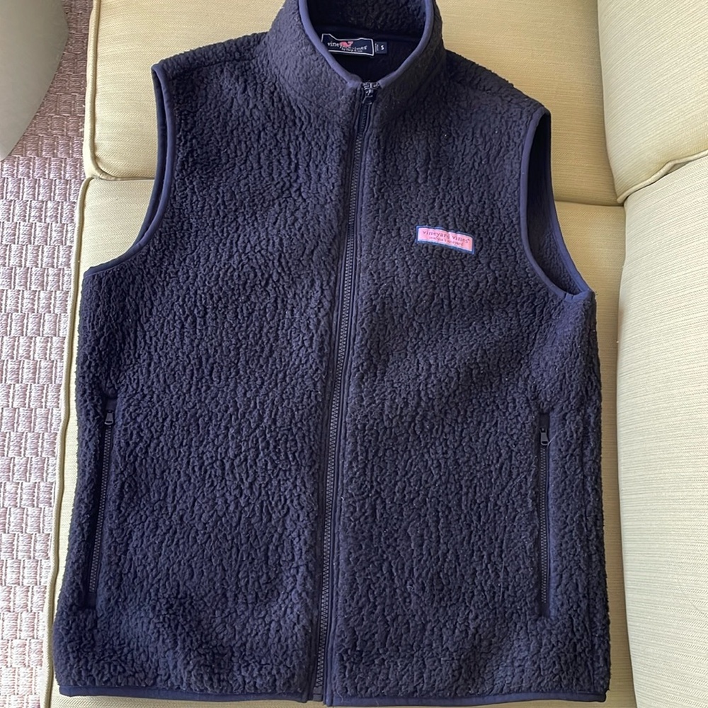 Vineyard Vines Sherpa Vest Black
